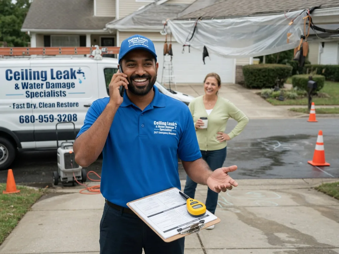 Ceiling Leak Cleanup Schwertner, TX FAQs